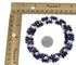 Sterling Silver Botswana And Purple Agate Bead Navajo Necklace RX98046